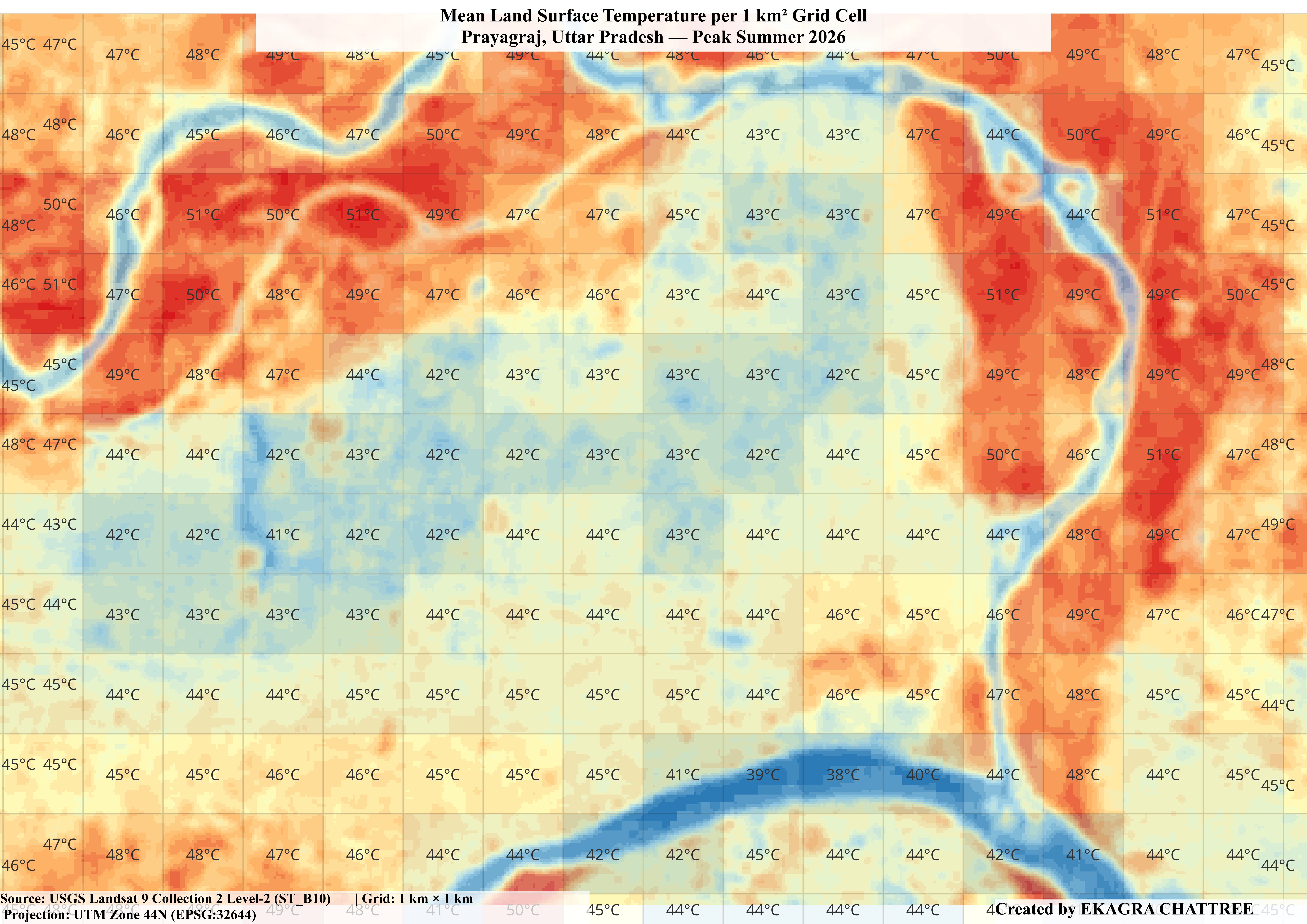 Urban Heat Island Analysis Prayagraj